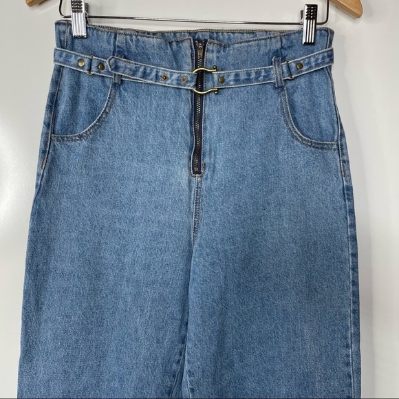 Black Label C’est Toi High Waist Exposed Zip Fly Jeans Size 27/3 - Picture 3 of 5